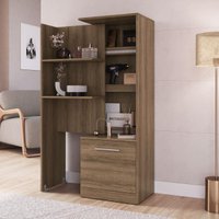 Estante de Escritório com Compartimento Oculto 1 Porta Multimóveis CR25349 Mel