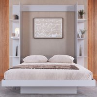 Cama de Casal Articulada com Estante para Colchão 188x138cm Multimóveis CR40141 Branco