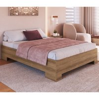 Cama de Casal para Colchão 188x138cm Multimóveis CR40135 Mel