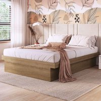 Cama de Casal para Colchão 188x138cm Multimóveis CR40127 Mel