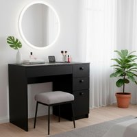Mesa de escritório Ditália 4 Gavetas PE-140 cor:Preto