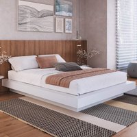 Cama de Casal/Queen para Colchão 198x158cm Multimóveis CR40142 Branco