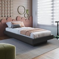 Cama de Solteiro para Colchão 78/88x188cm Multimóveis CR40155 Grafite