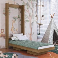 Cama de Solteiro Articulada para Colchão 188x78cm Multimóveis CR40137 Mel