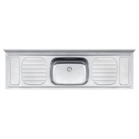Pia de Apoio Tramontina Filo 56 Plus em Aço Inox 180 x 55 cm Standard
