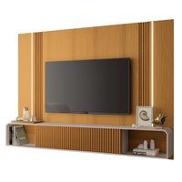 Painel com Nicho e Led Para TV Até 85 Polegadas 2,19m Ômega
