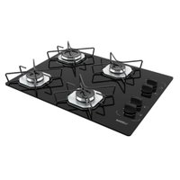 Fogão Cooktop Nardelli Ori 4 Bocas Vidro Preto - Bivolt