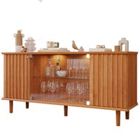 Buffet Balcao 4 Portas 165 cm Janice MDF Cinamomo MOLCI
