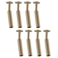 Kit 8 Spots de Luz Cilíndrico Luminária Sobrepor Dourado G9 em Alumínio Neo Dital