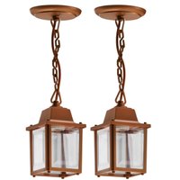 2 Luminárias Pendentes Cobre Elegante Termoplástico Injetado E27 Vintage Dital