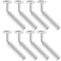 Kit 8 Luminárias Direcionáveis em Alumínio Branco 4x15cm G9 Spots Neo Dital Iluminação