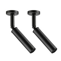 Kit 2 Spots Neo Sobrepor Iluminação Direcionável 15cm Preto Alumínio G9 Dital