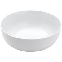 Bowl de Melamina Branco Saladeira 25x12cm Tigela 3,5L Cumbuca Grande Restaurante