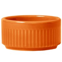 Jogo 48 Ramekins Porcelana Laranja 50ml Assar e Servir Germer Molheiras Restaurante Bar Bistrô
