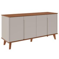 Buffet Balcao 4 Portas MDF 163 cm 22136 Cinamomo Off White MOLCI