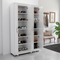 Armário Sapateira Multiuso 2 Portas DM-580 cor:branco