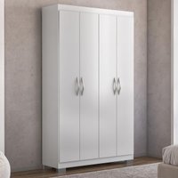 Guarda Roupa Ditália 4 Portas DM-580 cor:branco