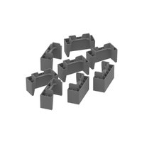 Módulo Cozinha Henn Americana Kit c/ 8 Pés PVC p/ Balcão de Cinza-Henn