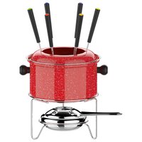 Conjunto Fondue Pequeno 10 Peças - Colorstone Vermelho Euro