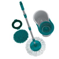 MOP Giratório Fit 3 em 1 Flashlimp Limpeza Casa Cinza Uso Doméstico