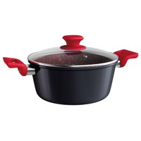 Caçarola Colorstone 24 Cm Titânio Euro Cozinha Antiaderente