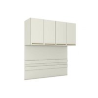 Módulos de Quarto Seletto Armário Ponte Aéreo Casal MC11 c/ 4 Portas Areia - Henn