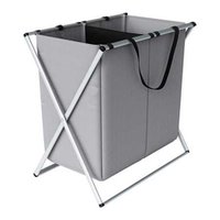 Organizador de Roupas Sujas com 2 Compartimentos Euro Organização