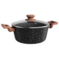 Caçarola Colorstone 24 Cm Wooden Euro Cozinha Antiaderente