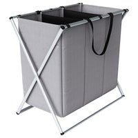 Organizador de Roupas Sujas com 3 Compartimentos Euro Organização