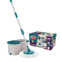 MOP Giratório Duas Águas Fit Flashlimp Limpeza Casa Cinza
