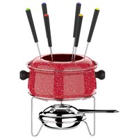 Conjunto Fondue Medio 10 Peças - Colorstone Vermelho Euro