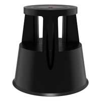 Escada Móvel Preta Flashlimp Dobrável Antiderrapante Preto