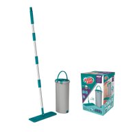 MOP Lava e Seca Fit Flashlimp Limpeza Casa Cinza Uso Doméstico