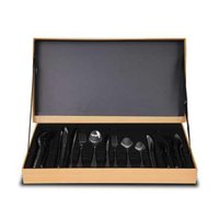 Faqueiro em Aço Inox Estojo Decor Bambu 42 Peças - Strauss Euro