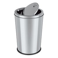 Lixeira Inox com Tampa Basculante 12 L Euro Uso Doméstico