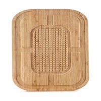 Tabua de Corte Retangular Bambu 50CMx30CM Euro Madeira Uso Doméstico