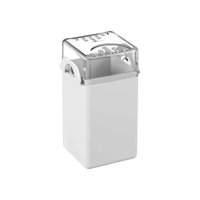 Saleiro 70ml Pimenteiro Branco 5x4x8cm Porta Tempero Plástico Dispenser de Mesa Coza