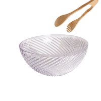 Saladeira em PS e Pegador em Bambu 3,6 litros  26 x 10,5 cm
