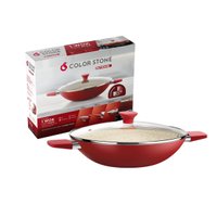 Wok Intense 32 Cm com Alça Vermelho Euro Cozinha Antiaderente