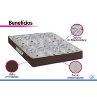 Conjunto Box Solteiro: Colchão Espuma Ortobom D45 ISO 150 Mega Firme + Base CRC Suede Clean (88x188)