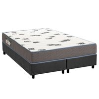 Cama Box CRC Queen +Colchão Espuma D33 Light Ortobom 158x198