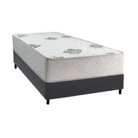 Cama Box Solteiro + Colchão Ortopédico Inovaflex Comfort