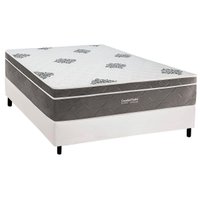 Cama Box CRC Casal +Colchão Molas Essential Inovaflex 138