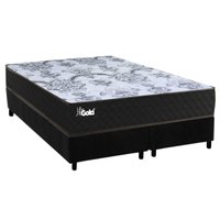 Cama Box CRC Queen +Colchão Molas Life Gold Paropas 158x198