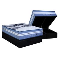 Cama Box Baú CRC Queen +Colchão Molas La Confort Paropas 158