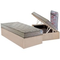 Cama Box Baú CRC Solteiro +Colchão Espuma D33 C1429 Herval -