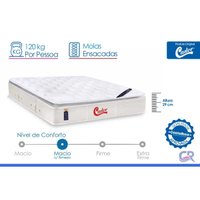 Colchão Queen Molas Castor Ensacadas GStar Vitagel SLX 158