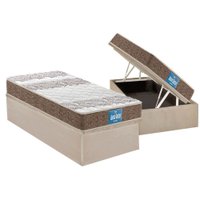 Cama Box Baú CRC Solt +Colchão Anatômico Ortopédico Intense Probel 88