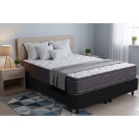Cama Box CRC Queen +Colchão Molas Inverno Verão Kappesberg -