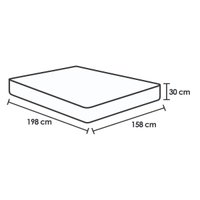 Cama Box Queen: Colchão Molas Ensacadas Ortobom Airtech + Base CRC Suede Clean (158x198)